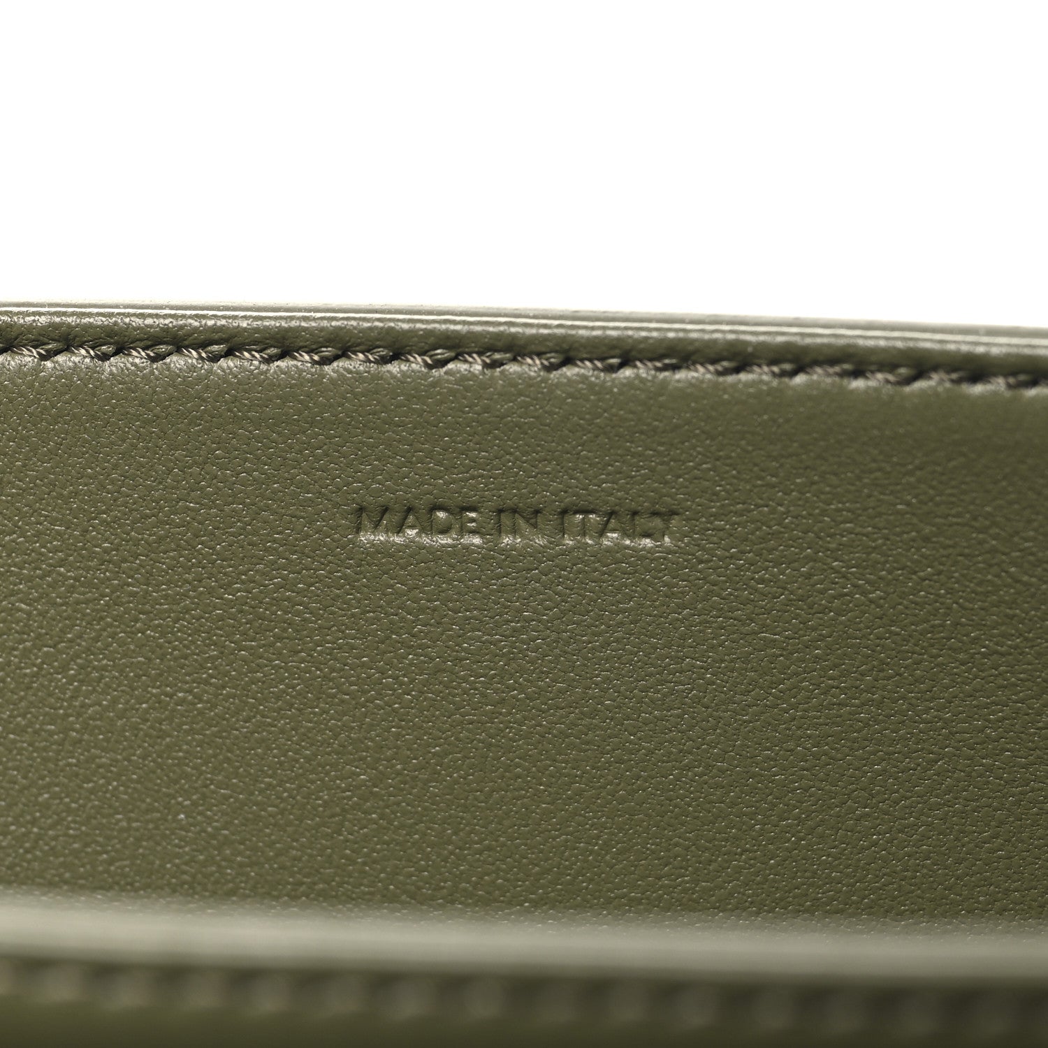 Celine Shiny Calfskin Medium Triomphe Soft Khaki 8 of 11