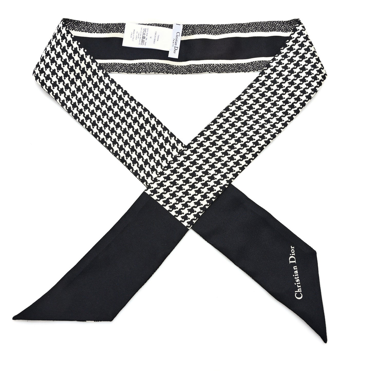 Silk 30 Montaigne Mitzah Scarf Black White
