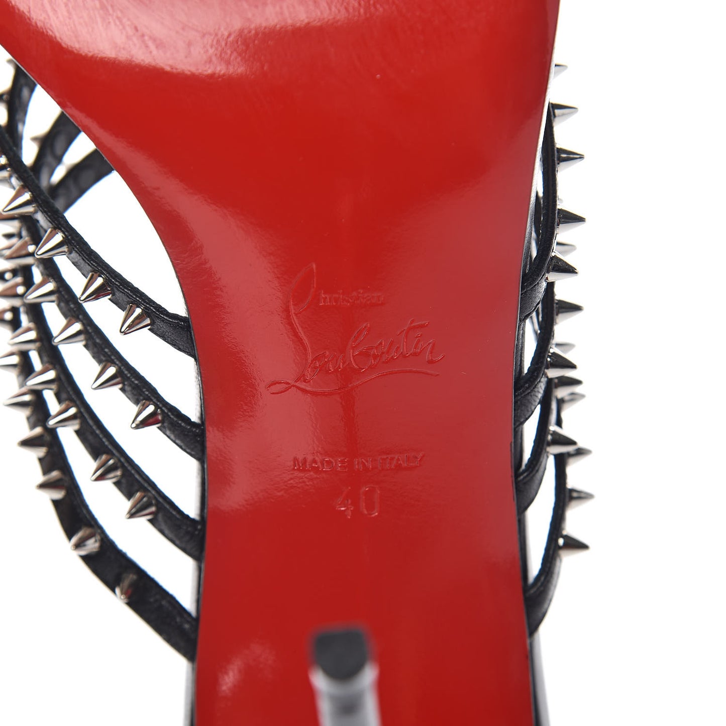 Kid Studded Marthaspike 100 Slide Sandals 40 Black Silver