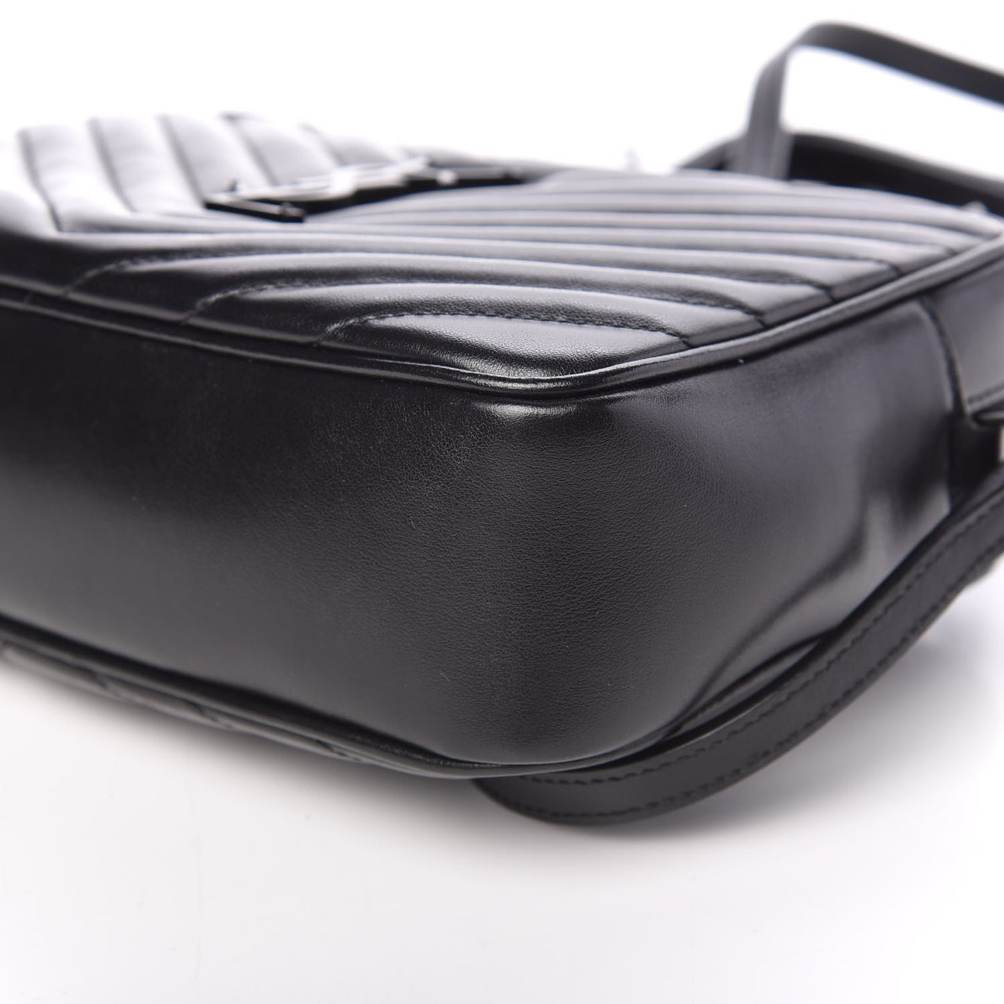 Calfskin Matelasse Monogram Lou Camera Bag Black