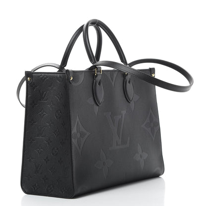 Louis Vuitton Empreinte Monogram Giant Onthego MM Black 4 of 10