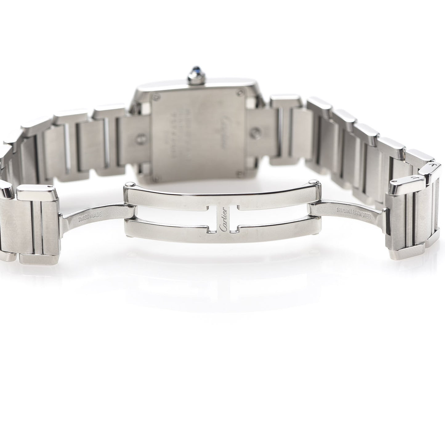 Stainless Steel 20mm Tank Francaise Quartz Watch