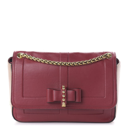 Christian Louboutin Soft Calfskin Small Sweety Charity Shoulder Bag Nude Red 1 of 9