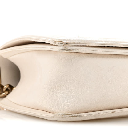 Chanel Caviar Quilted New Medium Boy Flap White 9 of 14