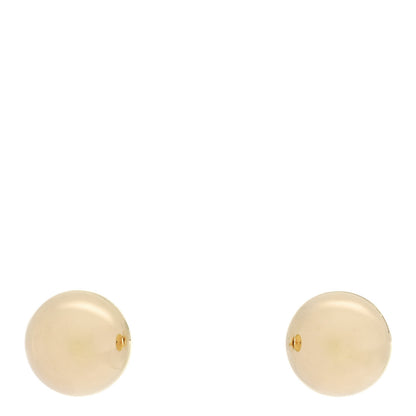 Tiffany 18K Yellow Gold 8mm Hardwear Ball Earrings 1 of 4