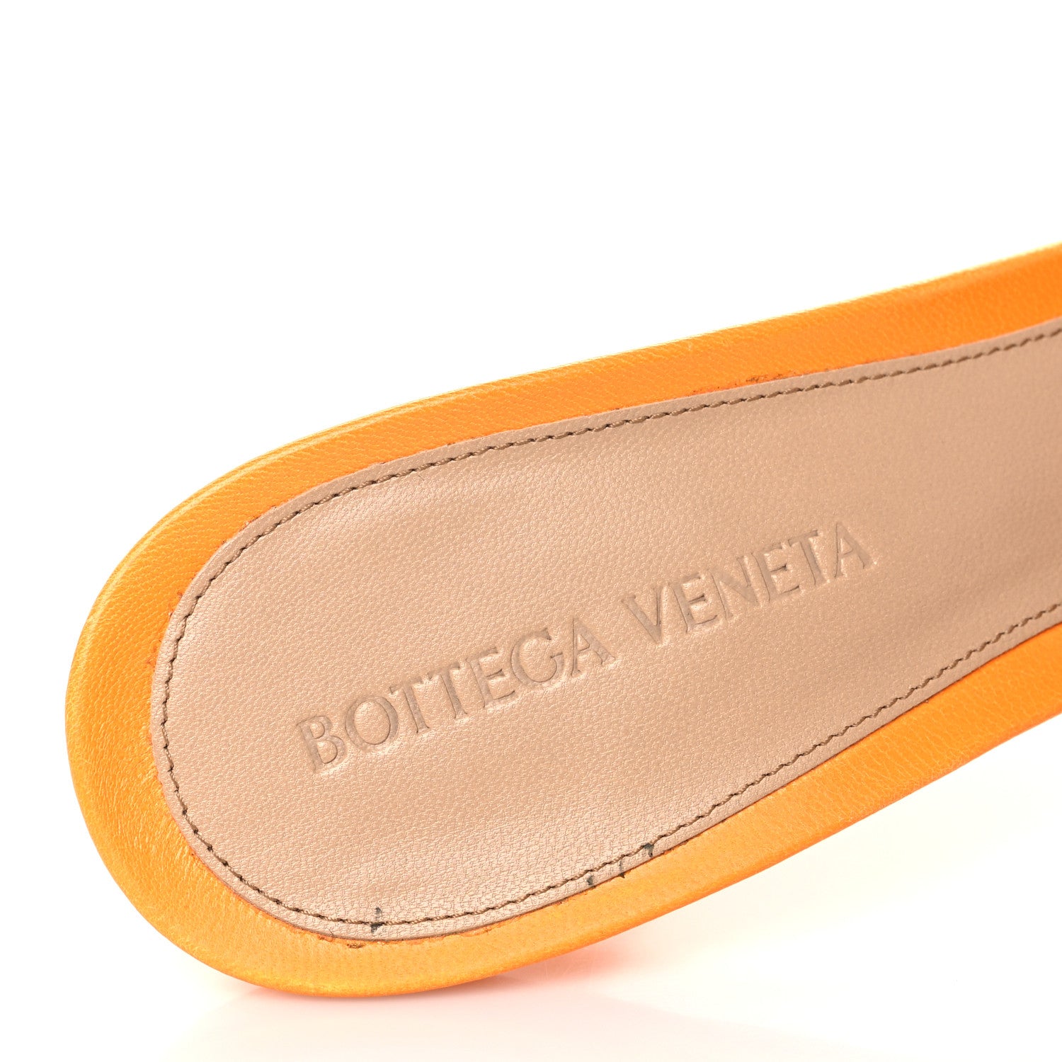 Bottega Veneta Lambskin Stretch 90mm Mule Sandals 39 Tangerine 7 of 8