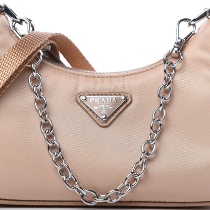 Prada Tessuto Nylon Saffiano Mini Re-Edition 2000 Shoulder Bag Cammeo 9 of 10
