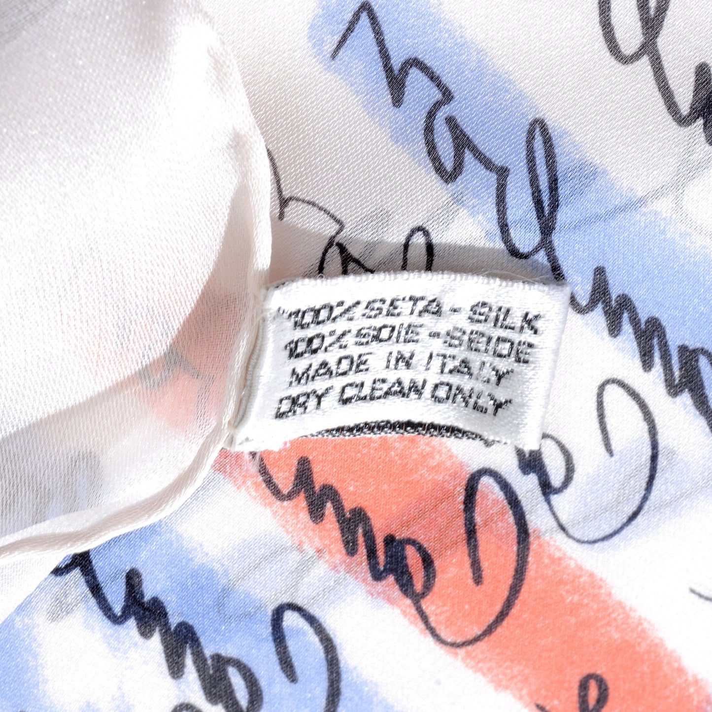 Silk CC Icon Print Scarf
