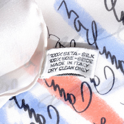 Chanel Silk CC Icon Print Scarf 8 of 8