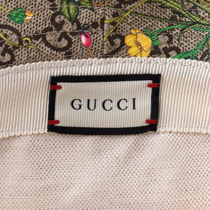 Gucci GG Supreme Monogram Flora Fedora Hat M White 8 of 9
