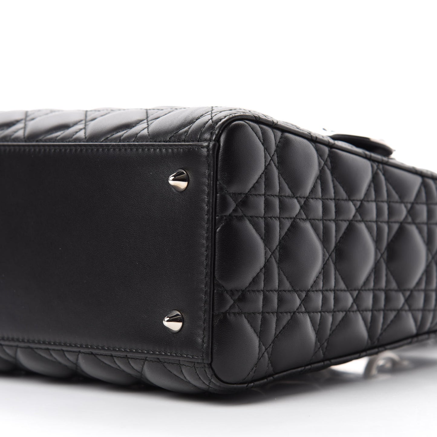 Lambskin Cannage Medium Lady Dior Black