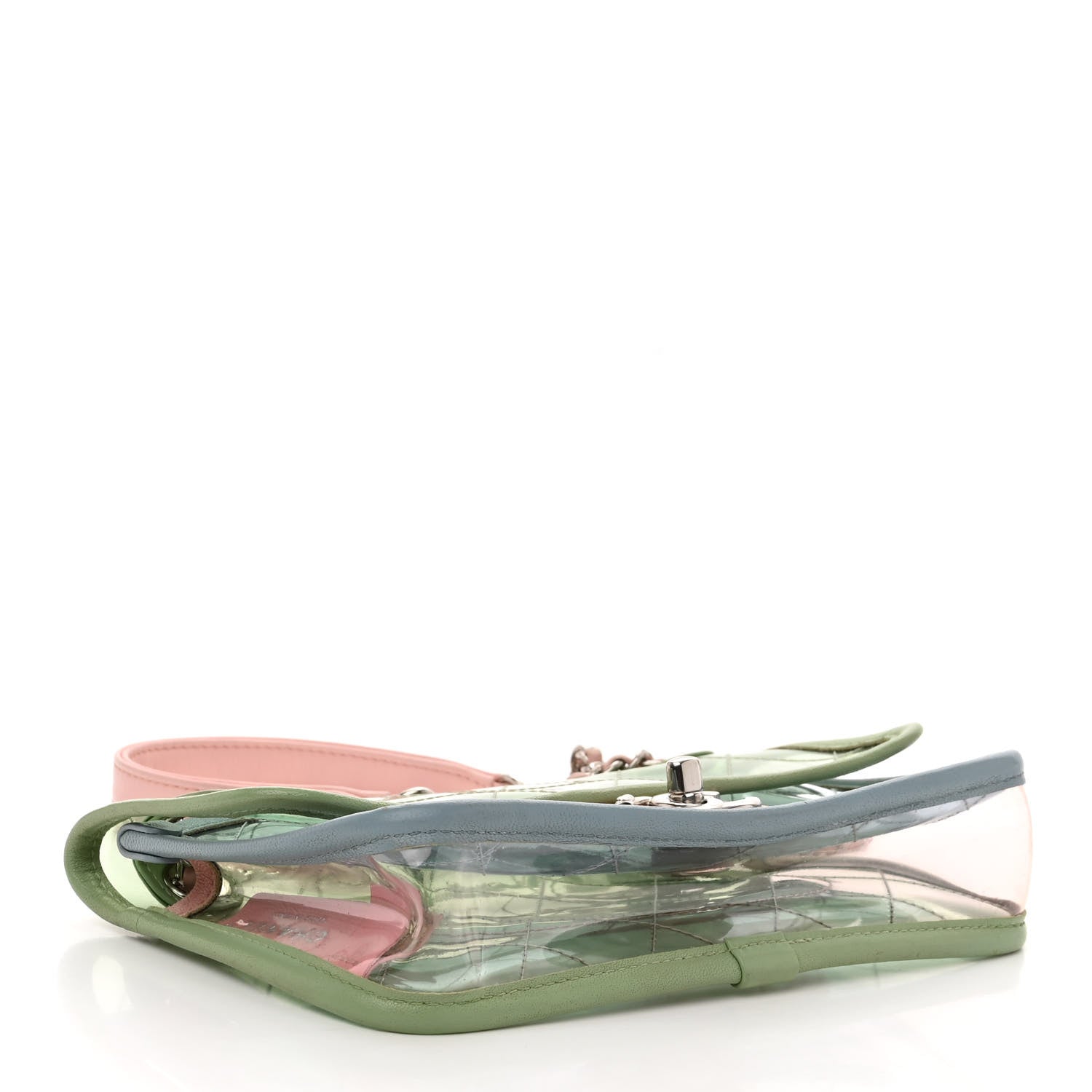 Chanel Lambskin PVC Quilted Mini Coco Splash Flap Blue Green 4 of 9