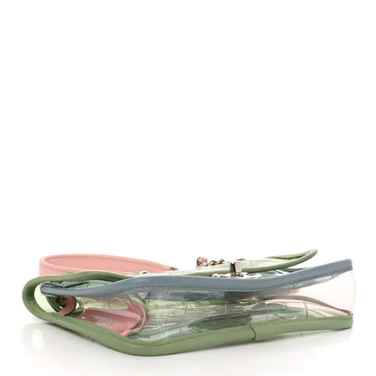 Chanel Lambskin PVC Quilted Mini Coco Splash Flap Blue Green 4 of 9