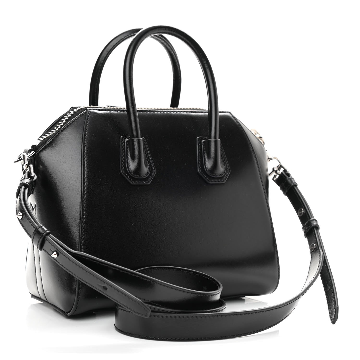 Givenchy Shiny Lord Calfskin Mini Antigona Black 3 of 10