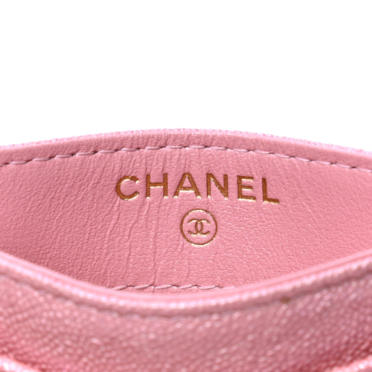 Chanel Iridescent Caviar Quilted Card Holder Rose Pink 4 of 4
