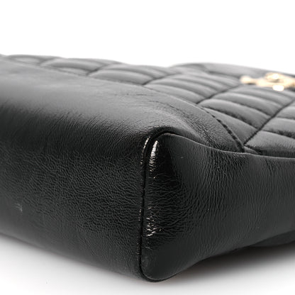 Chanel Shiny Quilted Mini 31 Shopping Bag Black 10 of 10