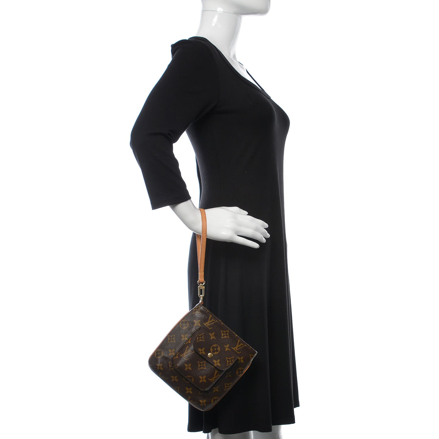 Monogram Partition Wristlet