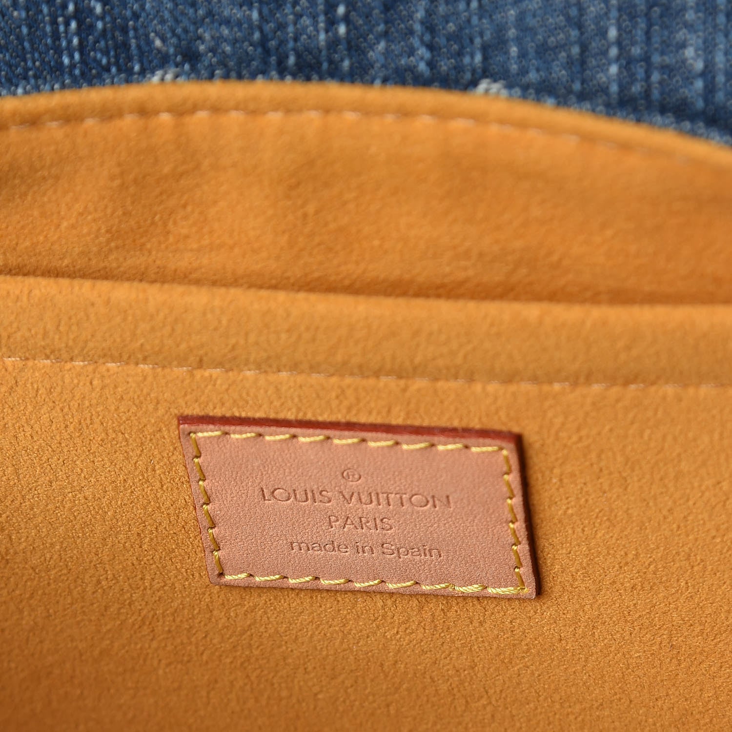 Louis Vuitton Monogram Denim Mini Pleaty Blue 6 of 9