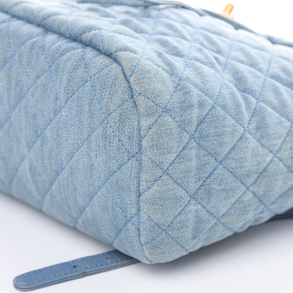 Chanel Washed Denim Quilted Small Urban Spirit Backpack Light Blue 9 of 16