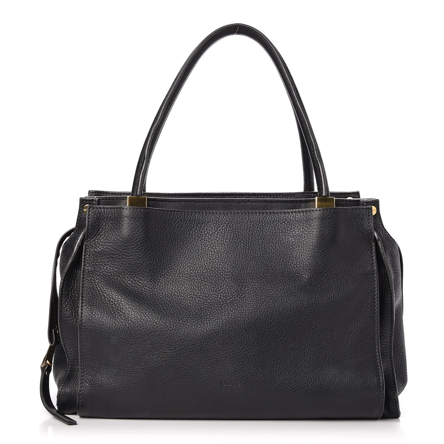 Pebbled Calfskin Dree Shoulder Bag Black
