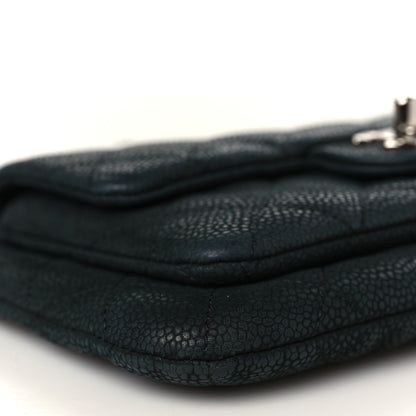 Chanel Iridescent Caviar Quilted Daily Zip Crossbody Bag Black 8 of 9