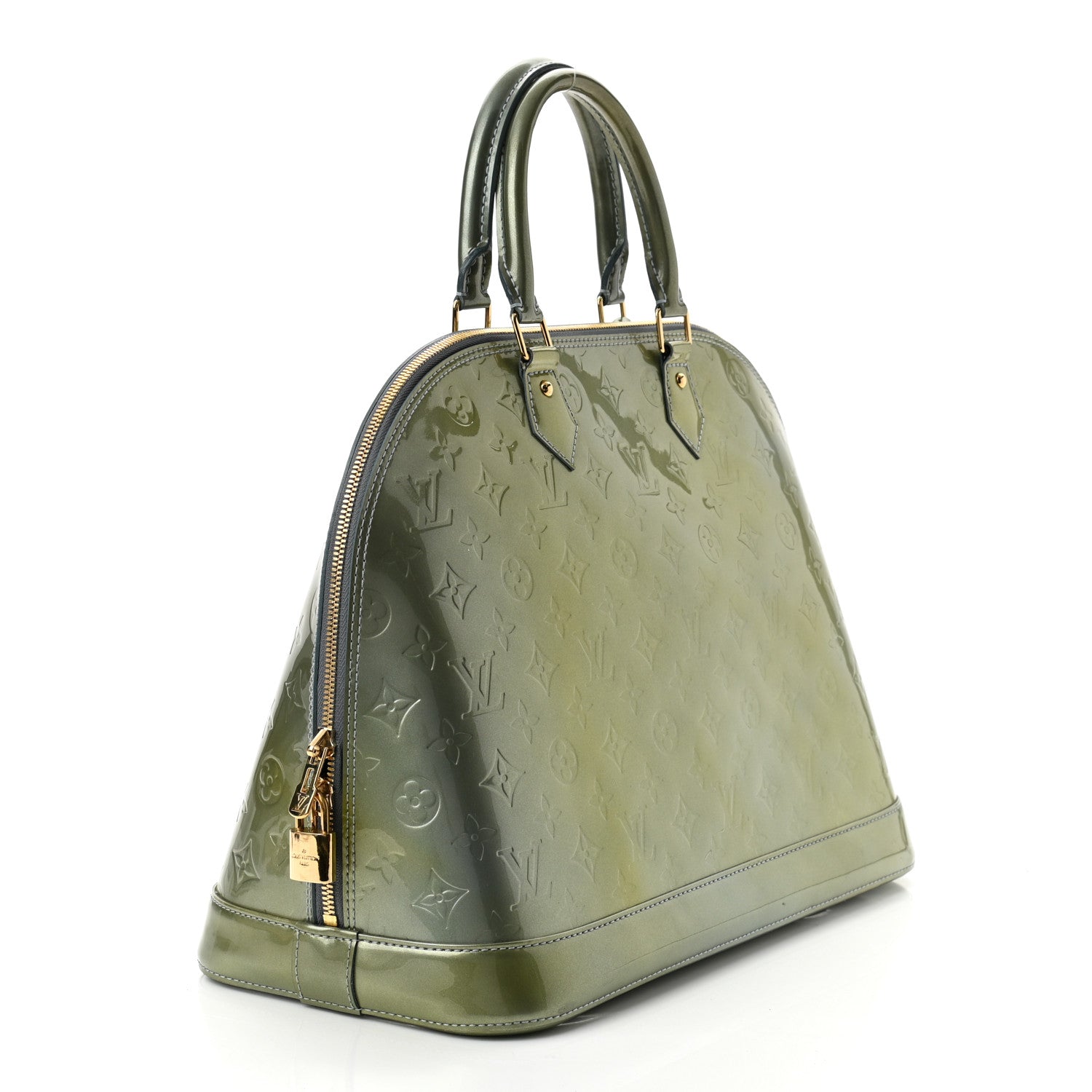 Louis Vuitton Vernis Alma MM Givre 2 of 9