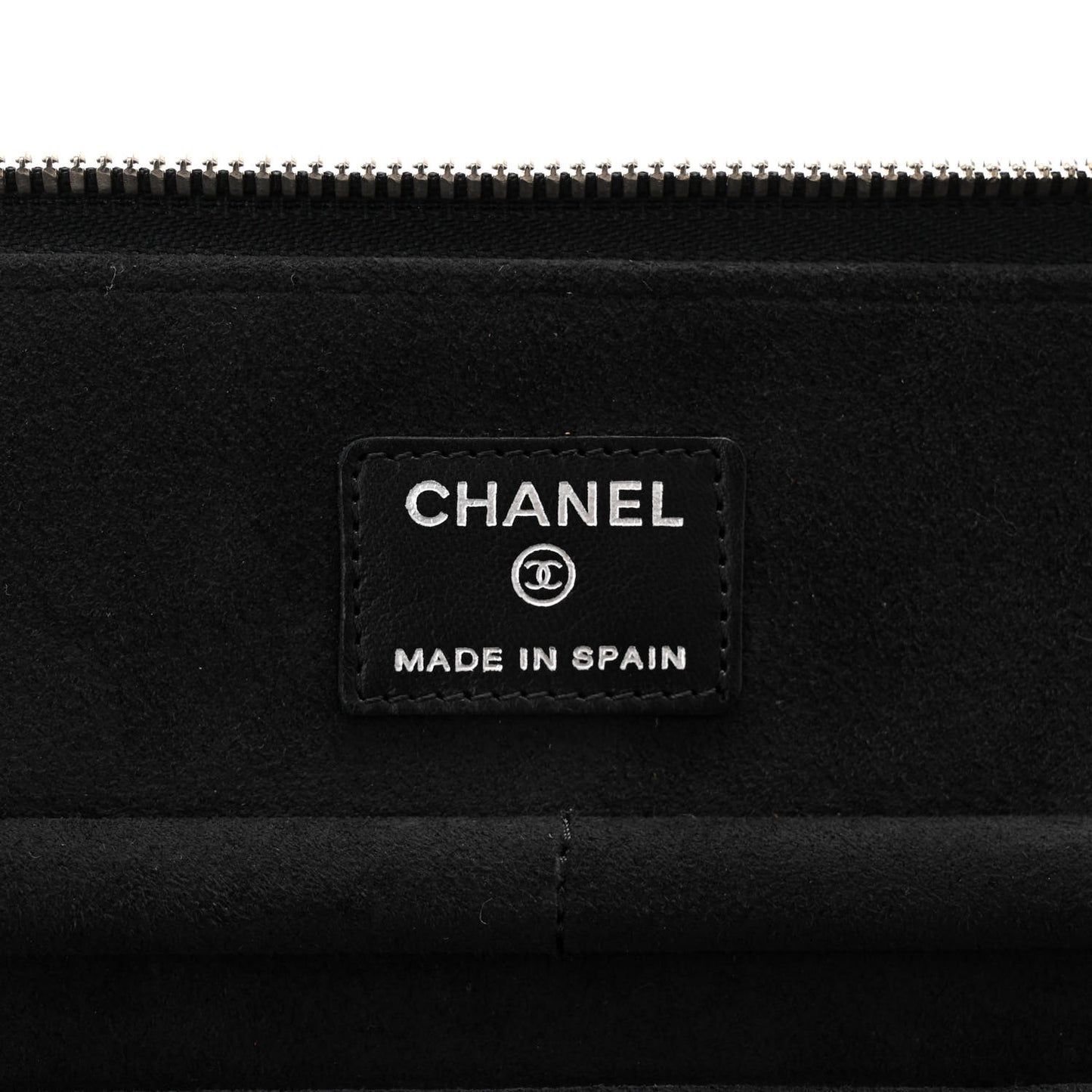 Lambskin Quilted Large Jewelry Case Black