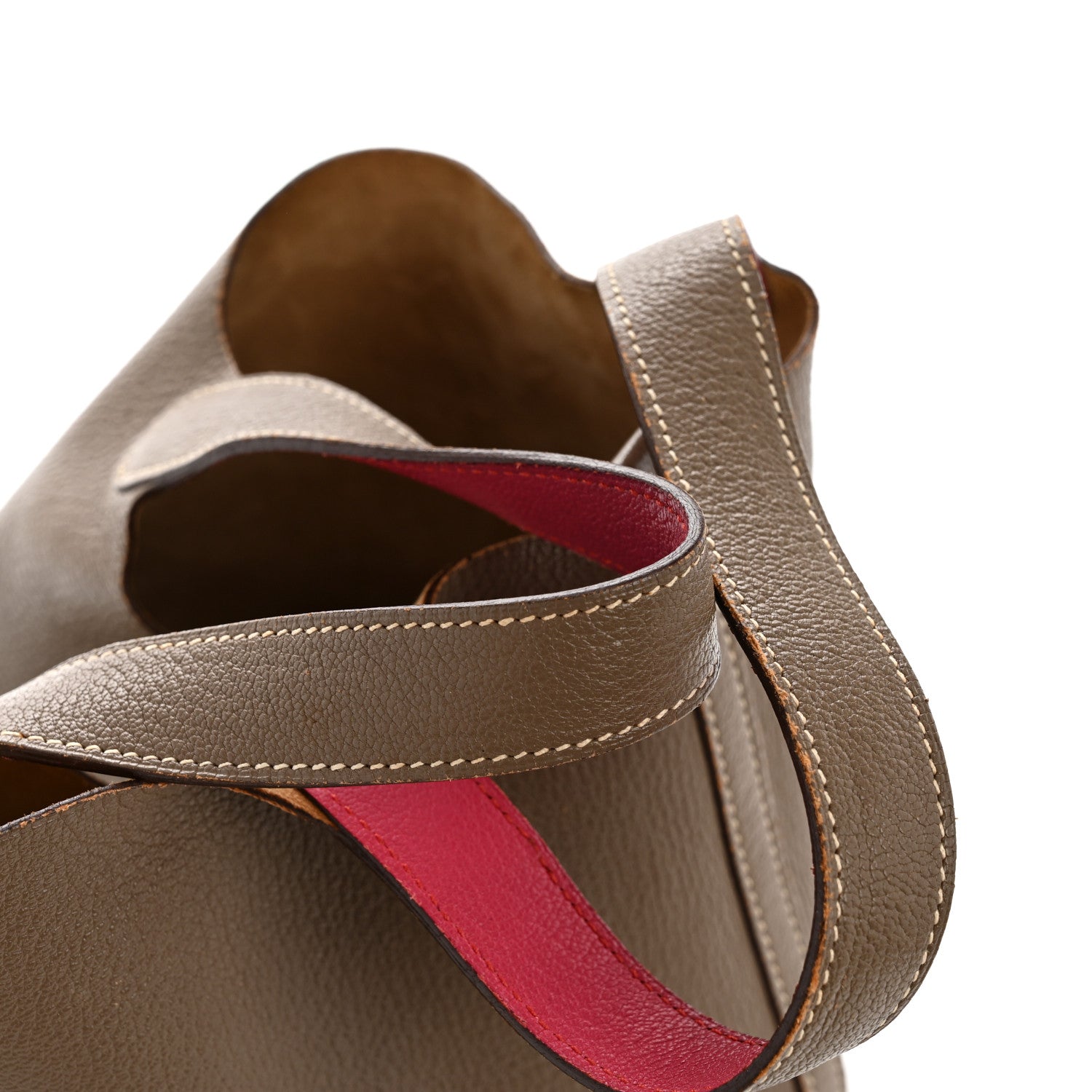 Hermes Chevre Eclat Picotin 18 PM Etoupe Rose Shocking 12 of 13