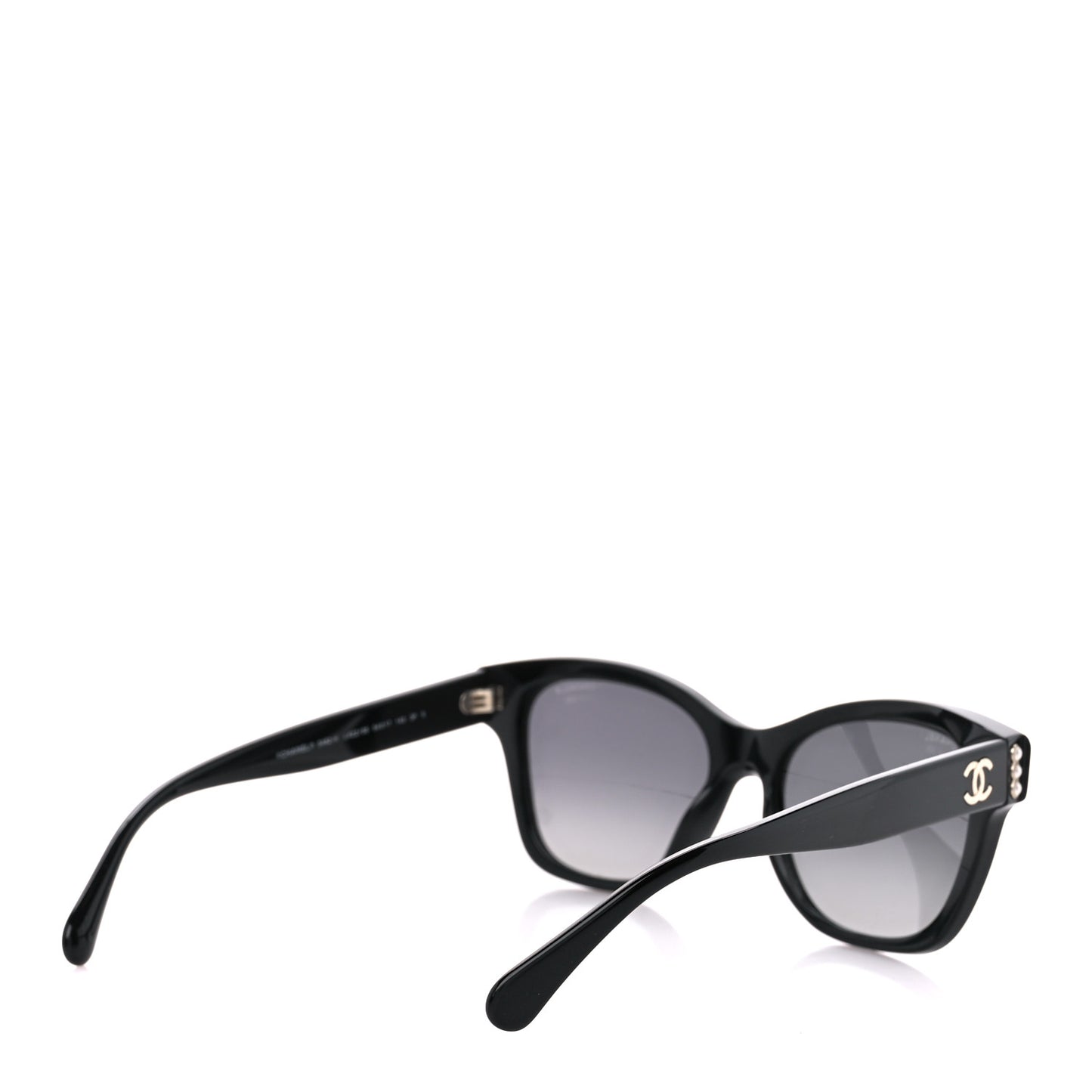 Acetate Polarized Pearl CC Square Sunglasses 5482-H Black