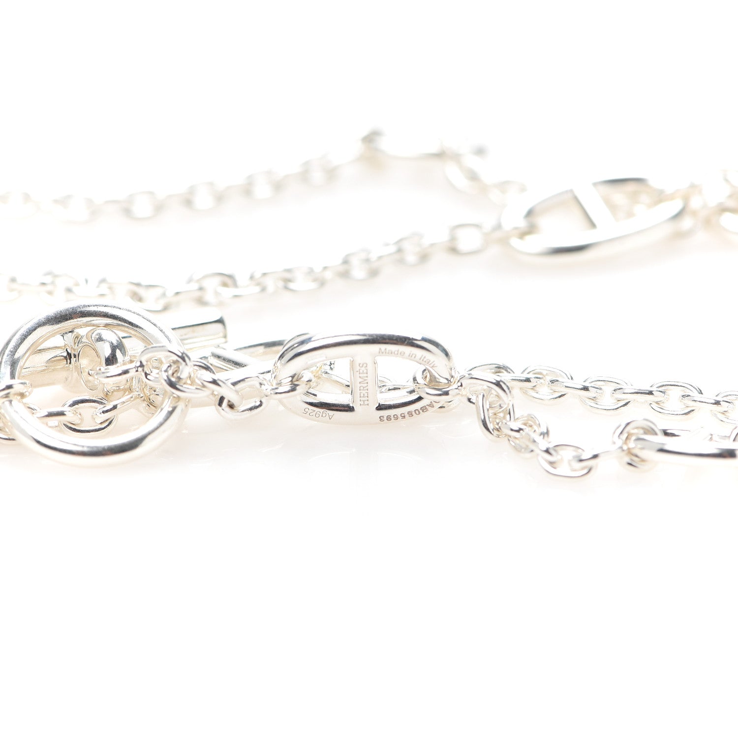 Hermes Sterling Silver Farandole Necklace 120 4 of 5