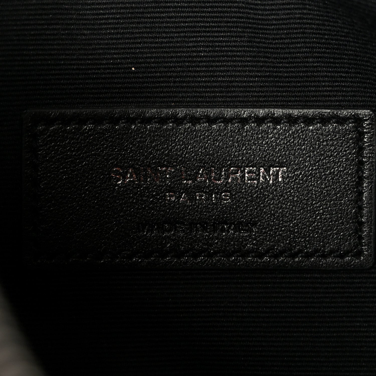 Saint Laurent Crinkled Calfskin Matelasse Monogram Niki Bill Pouch Black 6 of 8