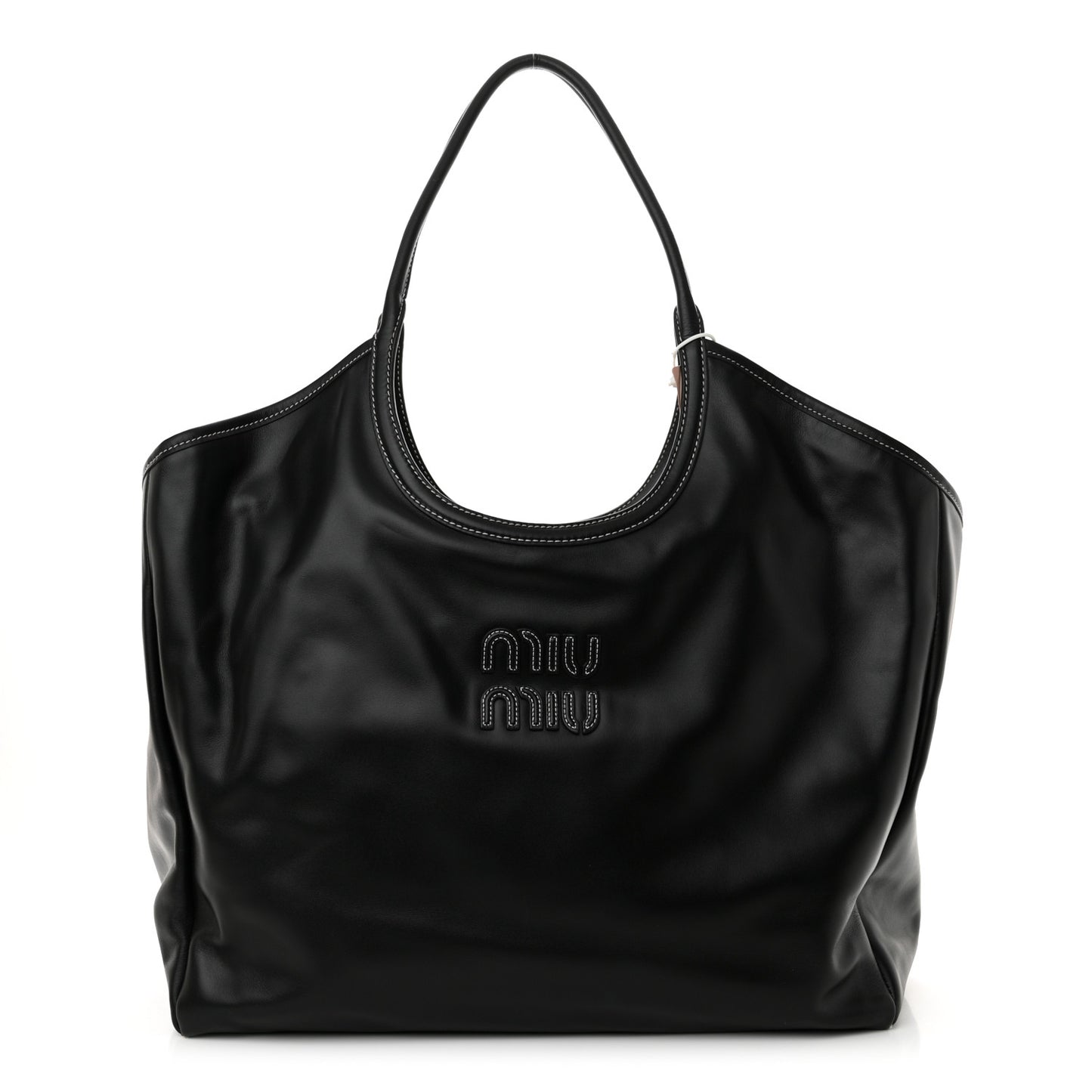 Soft Calf Softy Large Ivy Tote Bag Black