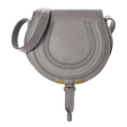 Chloe Calfskin Mini Marcie Round Crossbody Bag Cashmere Grey 1 of 12