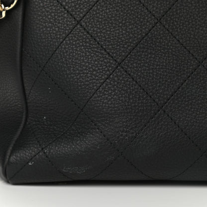 Chanel Bullskin Stitched Medium Shopping Bag Black 13 of 13