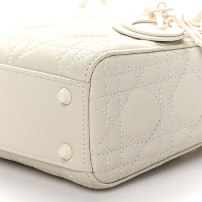 Christian Dior Ultra Matte Calfskin Cannage Mini Lady Dior Latte 10 of 10
