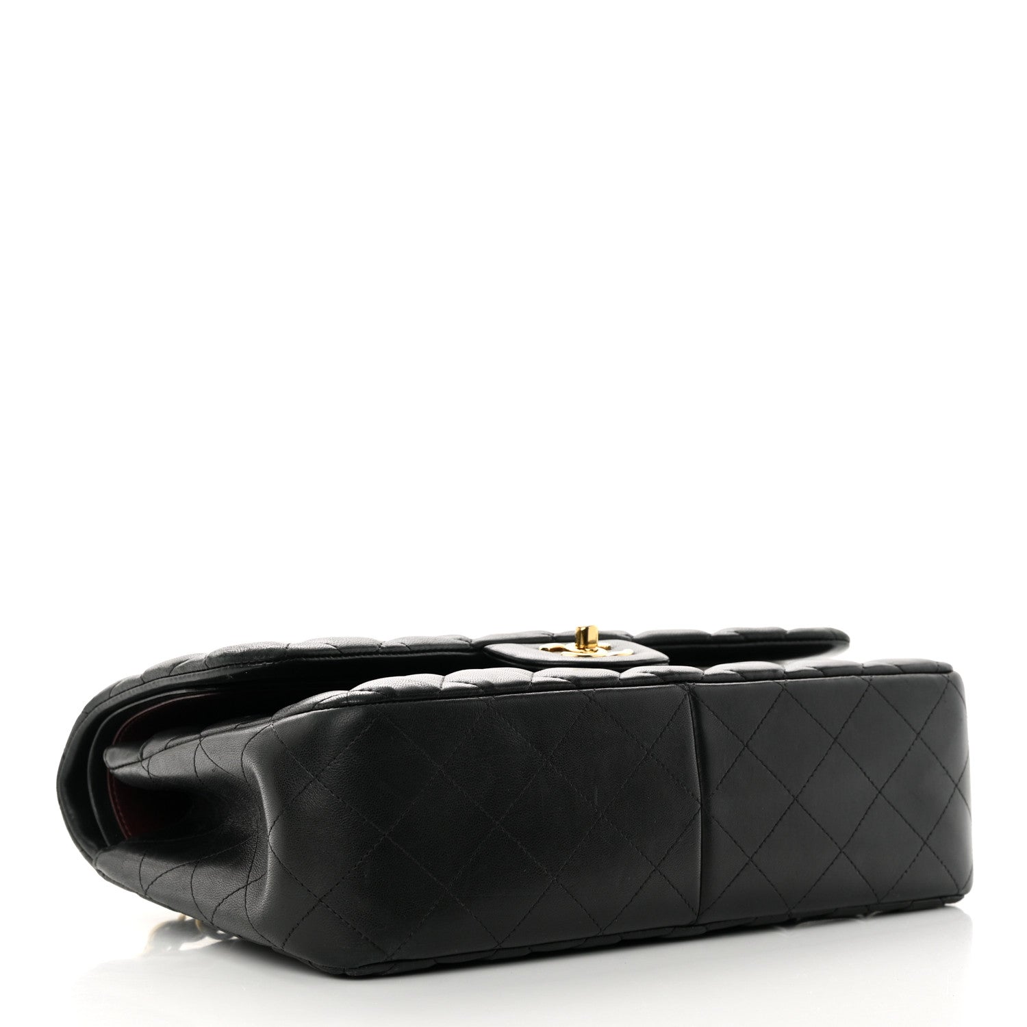 Chanel Lambskin Quilted Jumbo Double Flap Black 4 of 20