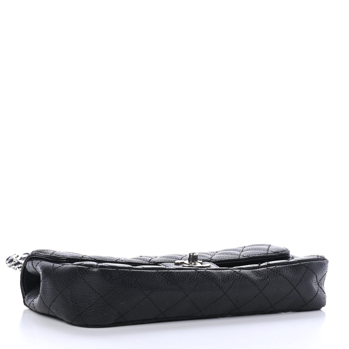 Caviar Quilted East West Flap Black