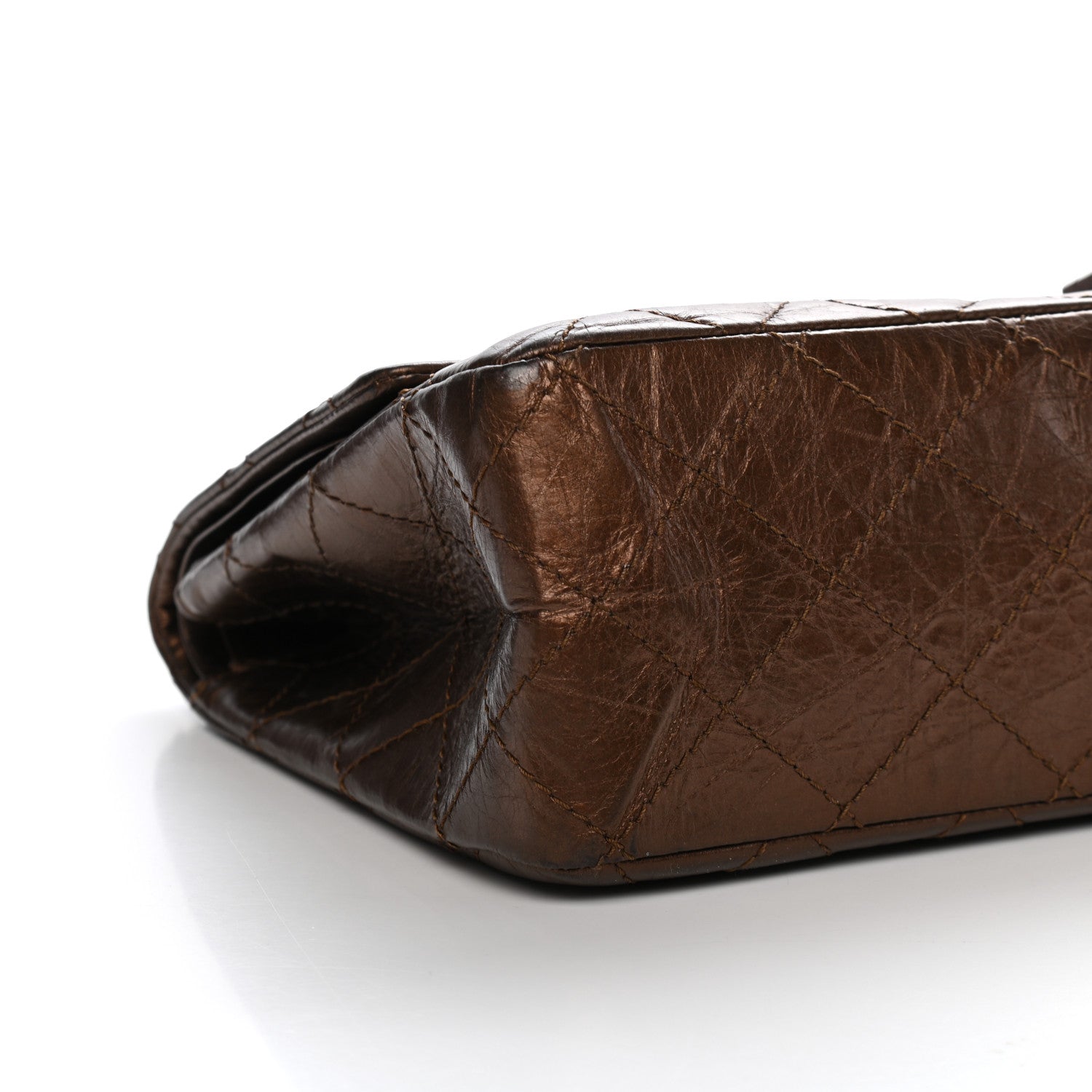 Chanel Metallic Aged Calfskin Quilted 2.55 Reissue 227 Flap Bronze 8 of 10