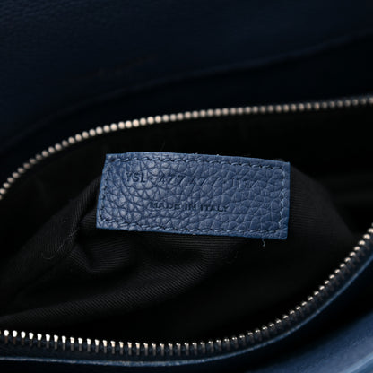 Saint Laurent Grained Calfskin Baby Sac De Jour Souple Denim 7 of 12