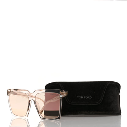 Tom Ford Acetate Polarized Sabrina Cat Eye Sunglasses TF764 Beige 8 of 8