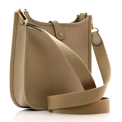 Hermes Taurillon Clemence Amazone Evelyne TPM Beige Marfa 3 of 10
