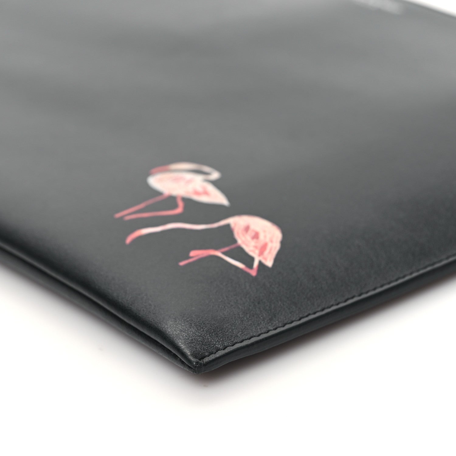 Saint Laurent Smooth Calfskin Flamingo Document Holder Black 10 of 12