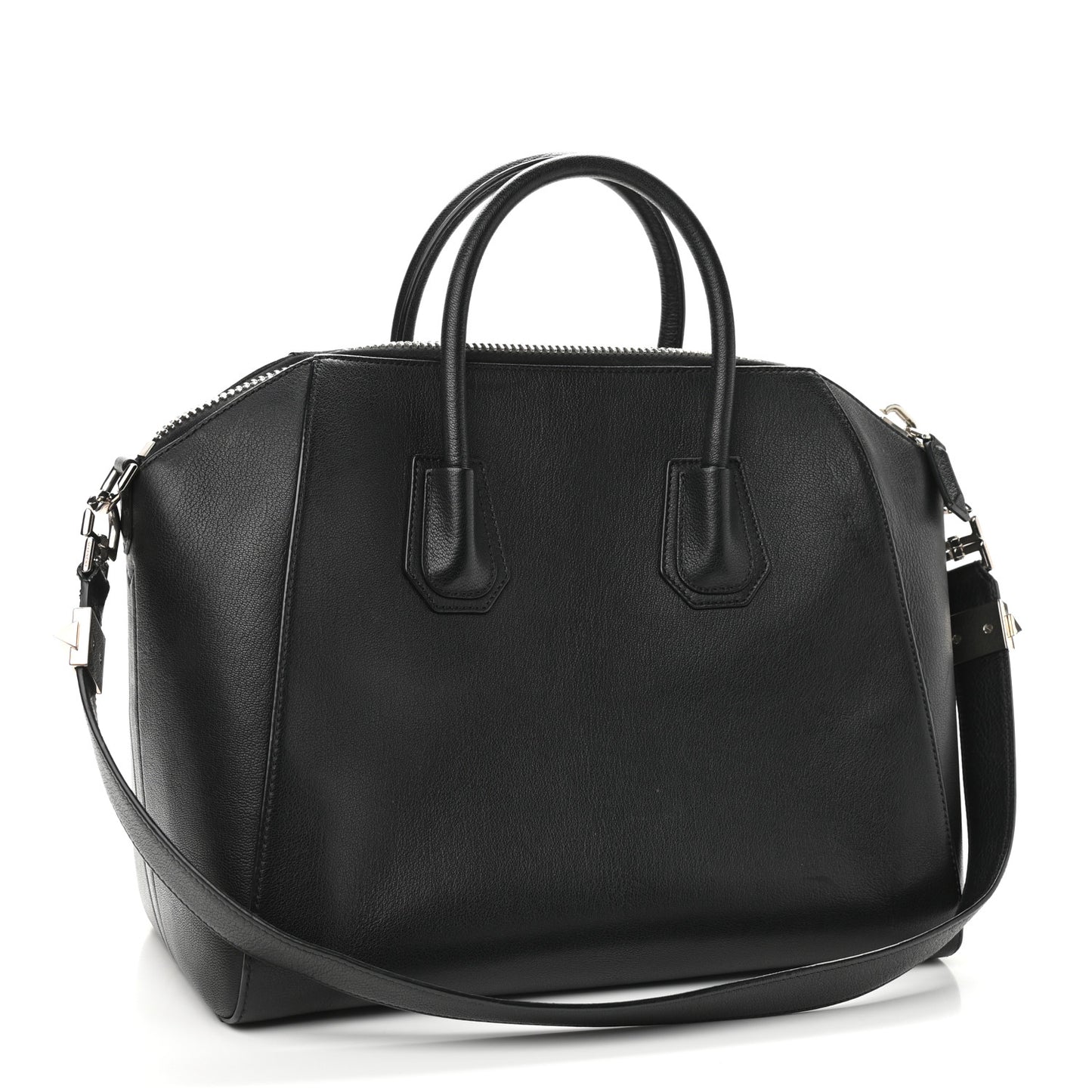 Sugar Goatskin Medium Antigona Black