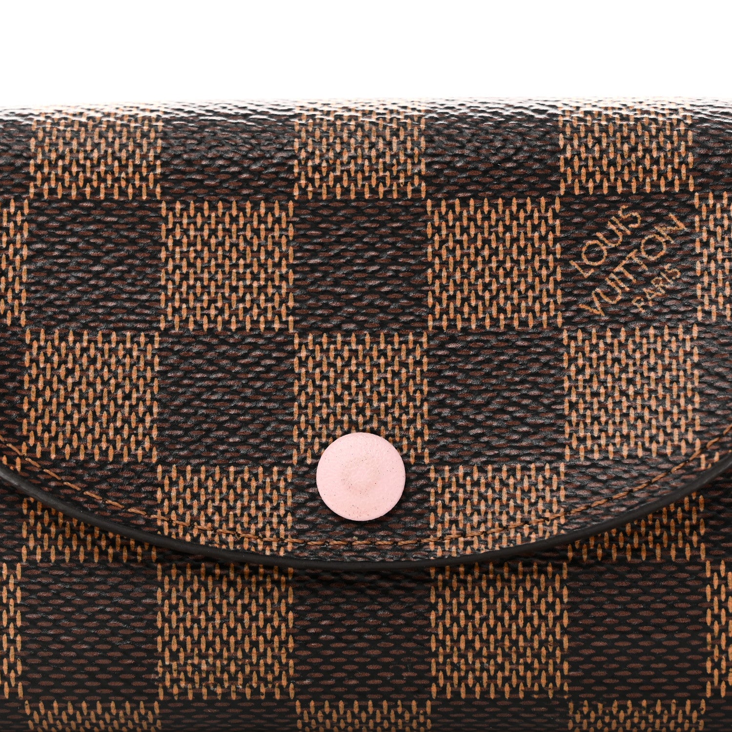 Louis Vuitton Damier Ebene Rosalie Coin Purse Rose Ballerine 7 of 8
