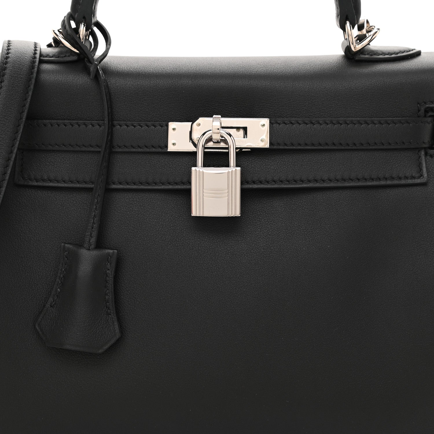 Hermes Swift Kelly Retourne 25 Black 8 of 11