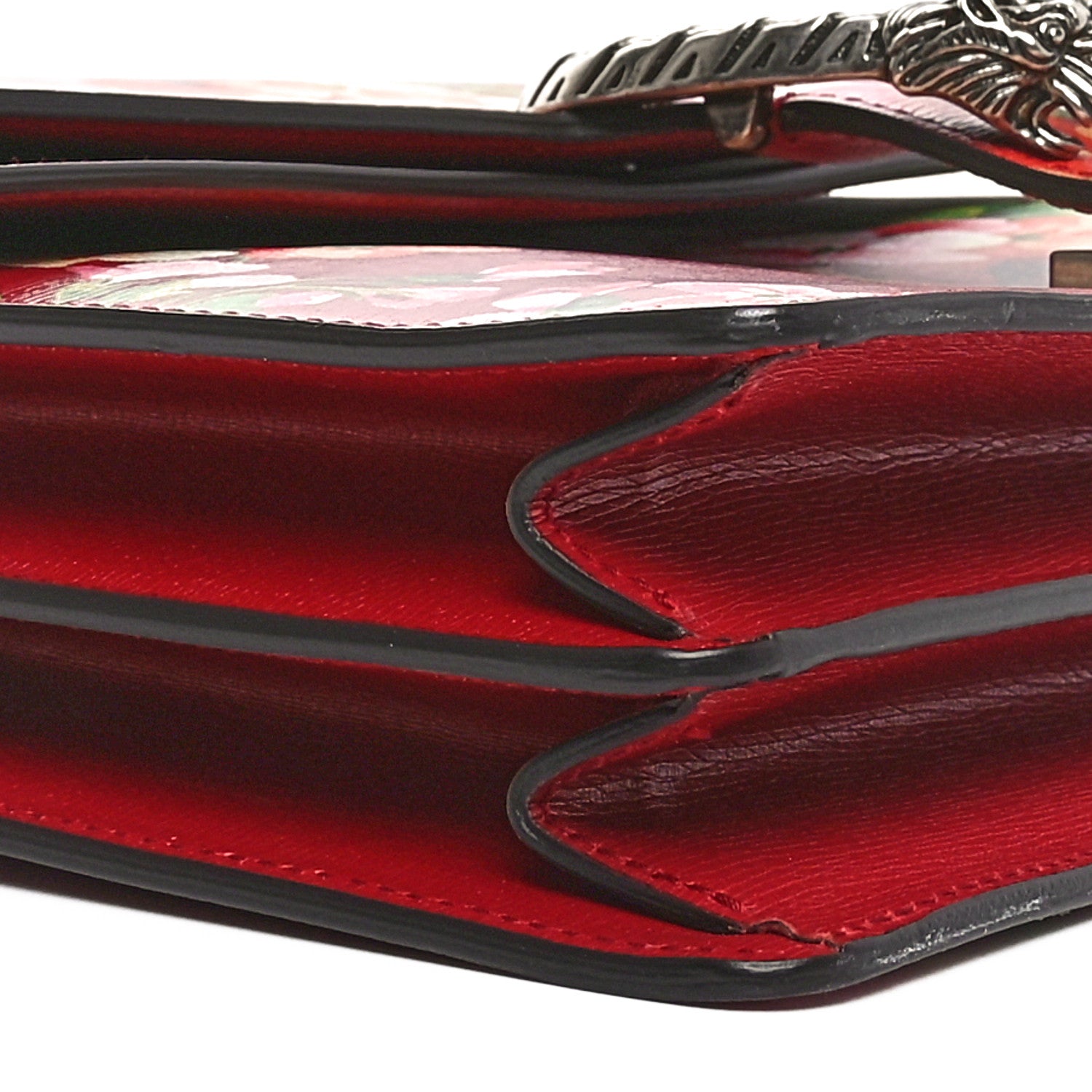 Gucci Calfskin Blooms Print Medium Dionysus Shoulder Bag Romantic Cherry Multicolor 9 of 10