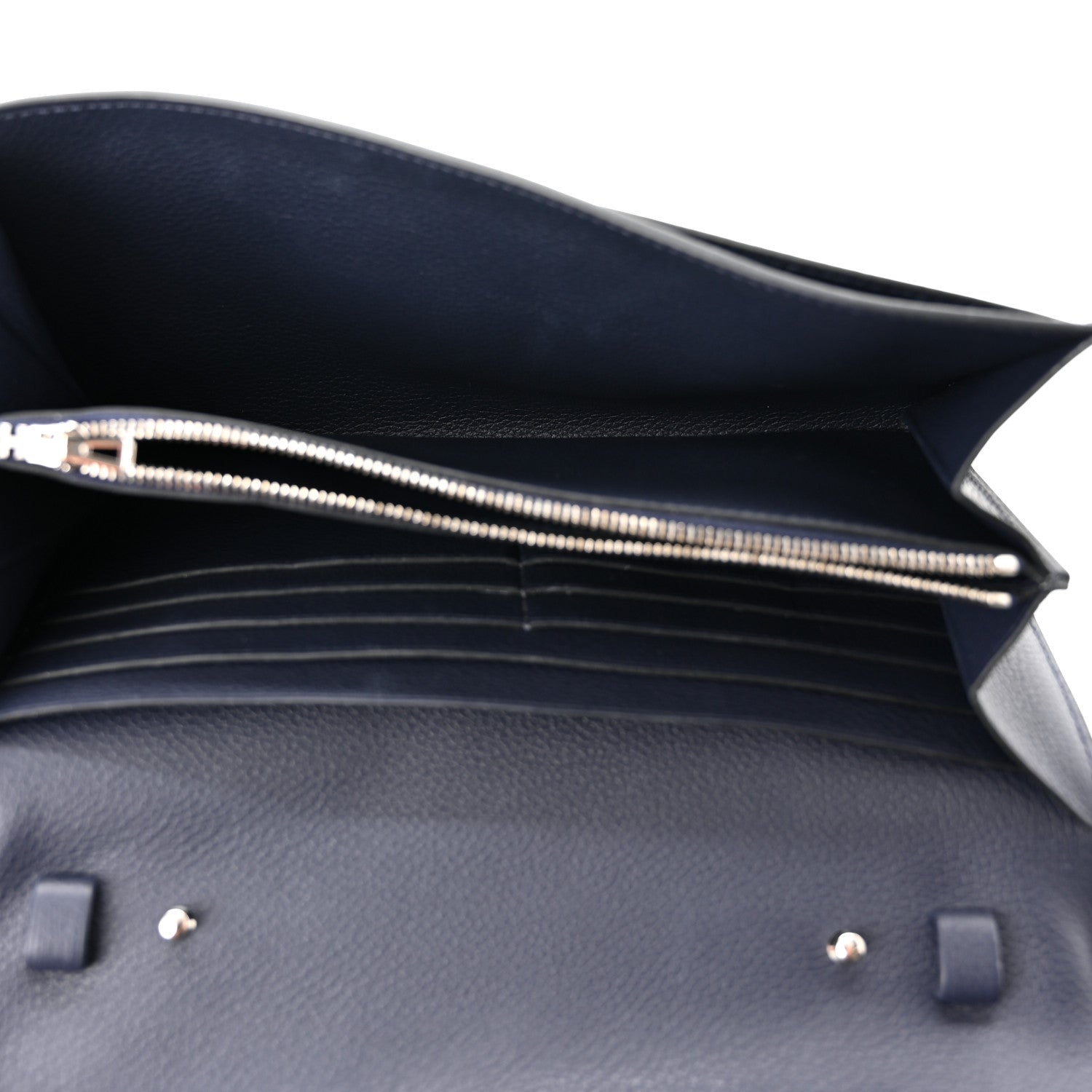 Hermes Evercolor Constance Wallet To Go Bleu Nuit 5 of 10