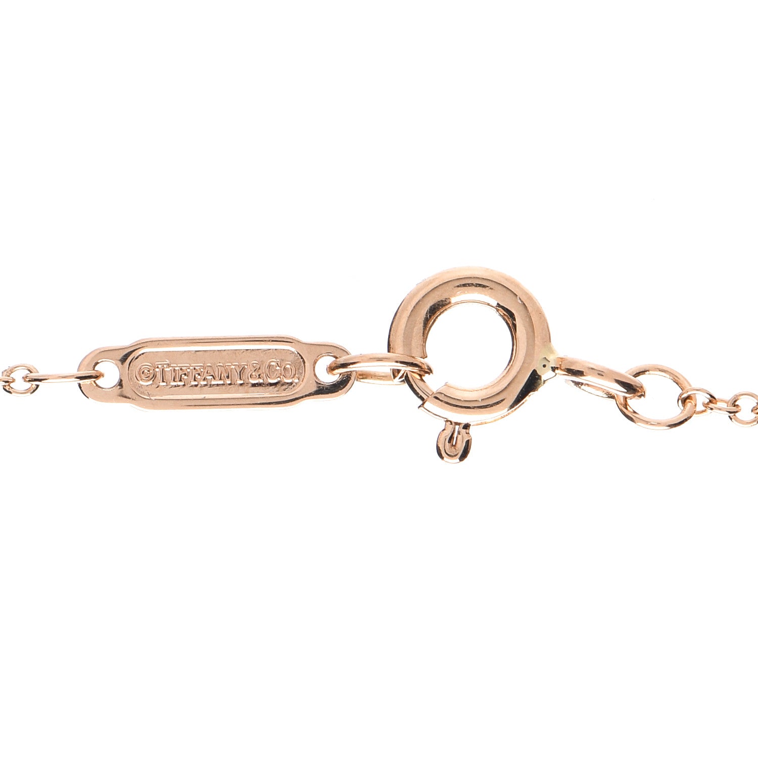 Tiffany 18K Rose Gold Diamond Save The Wild Elephant Pendant Necklace 4 of 5
