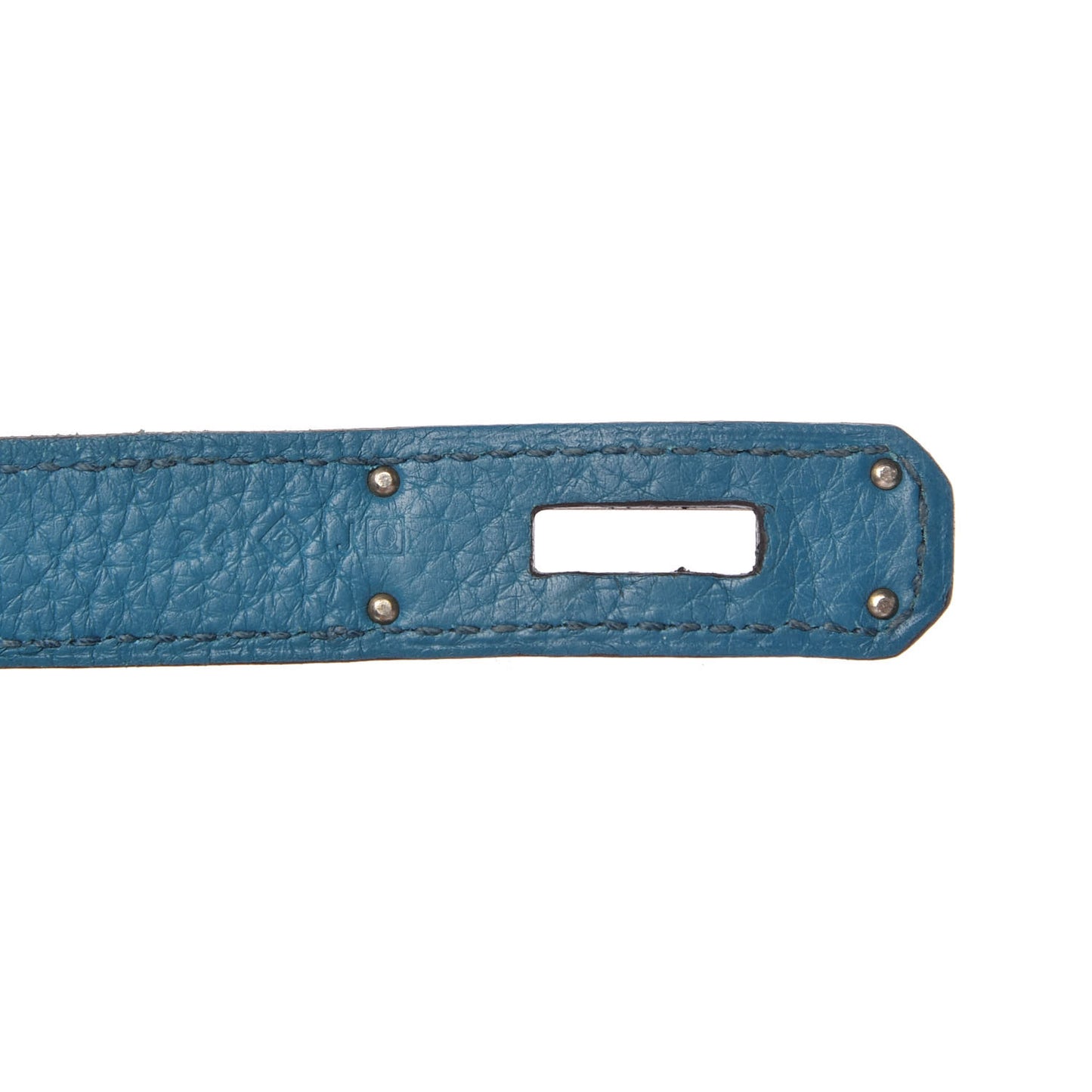 Taurillon Clemence Birkin 30 Bleu Izmir