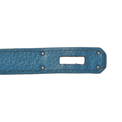 Hermes Taurillon Clemence Birkin 30 Bleu Izmir 7 of 11